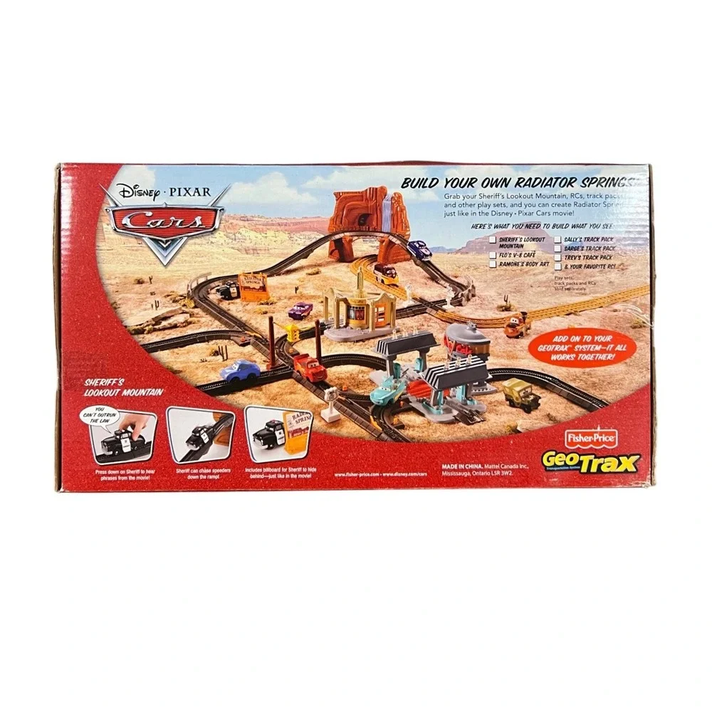 GeoTrax Pixar Cars Sheriffs Lookout Mountain Disney Fisher-Price New